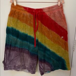 Acne rainbow Men's terry cloth Shorts